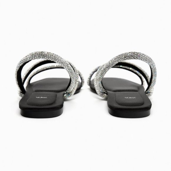 ZARA RHINESTONE SANDALS - Picture 3 of 8